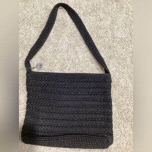 The Sak Black Knit Shoulder Bag